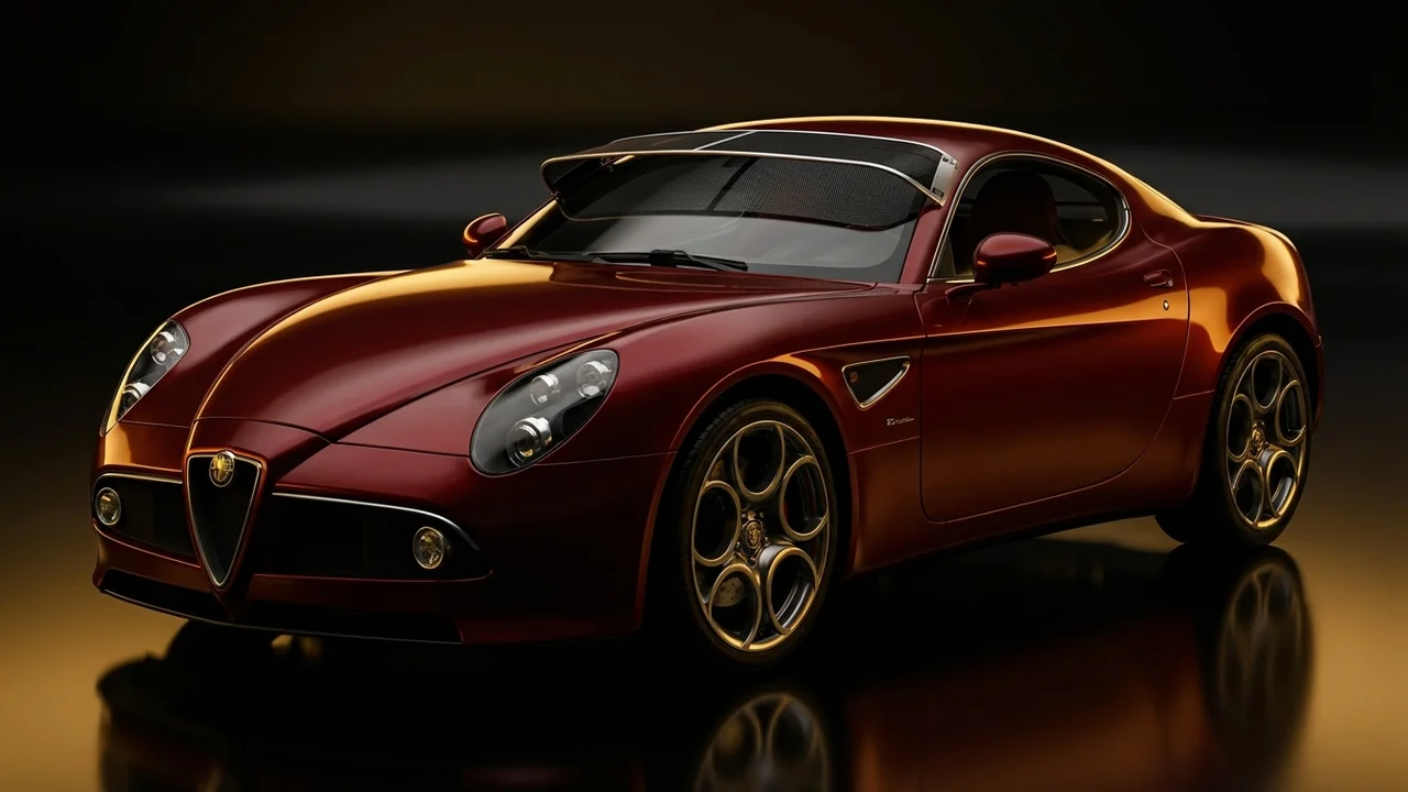 Alfa Romeo 8C Car Windscreen Sunvisor - 1