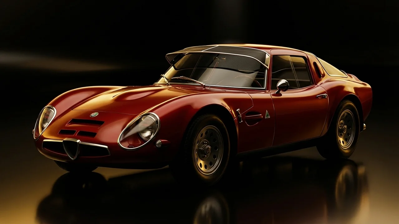 Alfa Romeo TZ 2 Car Windscreen Sunvisor - 2