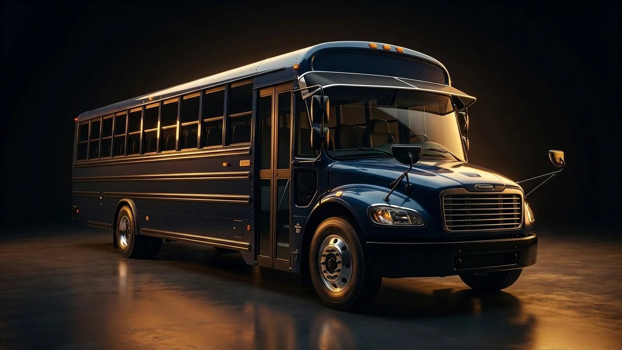 Blue Bird Vision School Bus Car Windscreen Sunvisor - 1