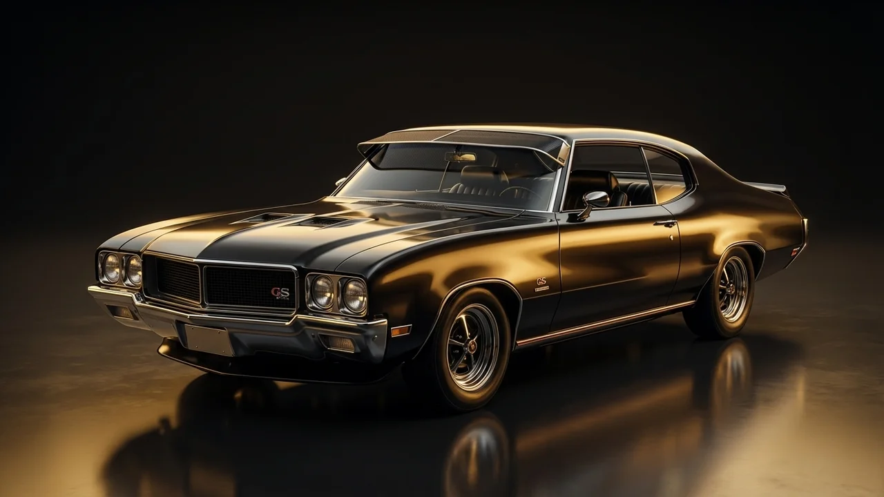 Buick GS 455 Car Windscreen Sunvisor - 455