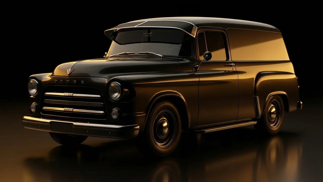 Dodge D100 Panel Car Windscreen Sunvisor - 1