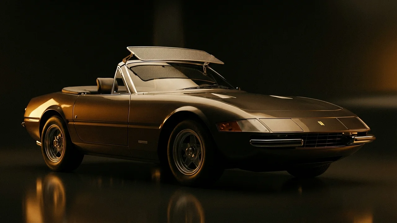 Ferrari 365 GTS/4 Car Windscreen Sunvisor - 1