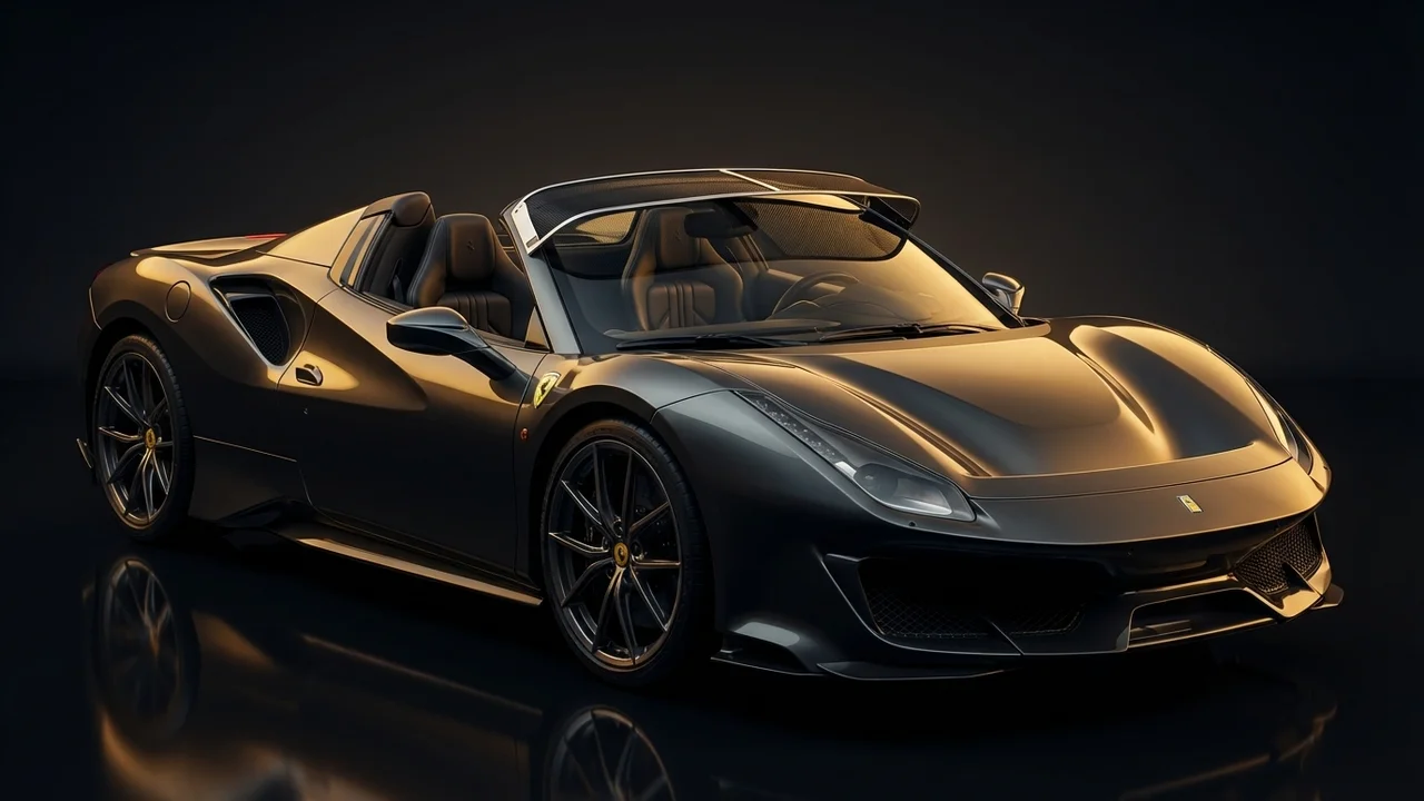 Ferrari 488 Pista Spider Car Windscreen Sunvisor - 1