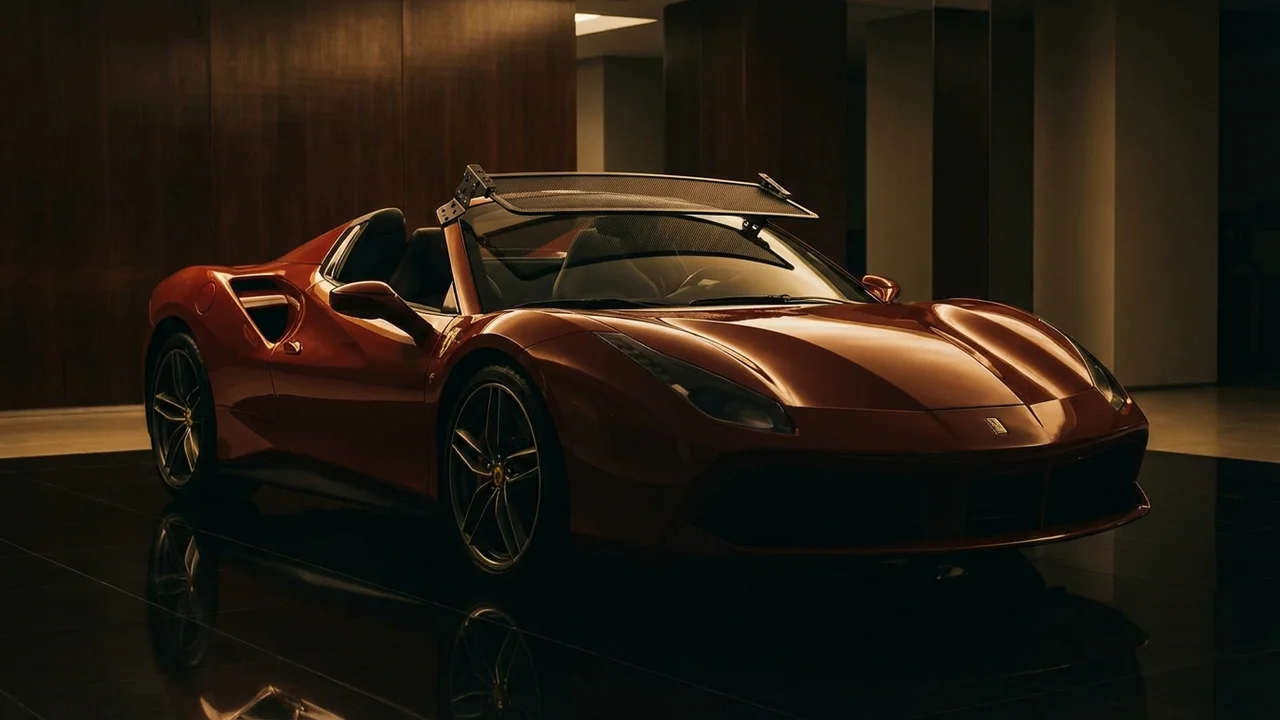 Ferrari 488 Spider Car Windscreen Sunvisor - 1