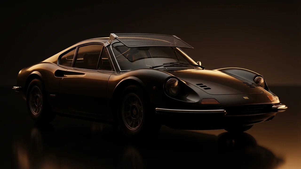 Ferrari Dino 246 GT Car Windscreen Sunvisor - 1