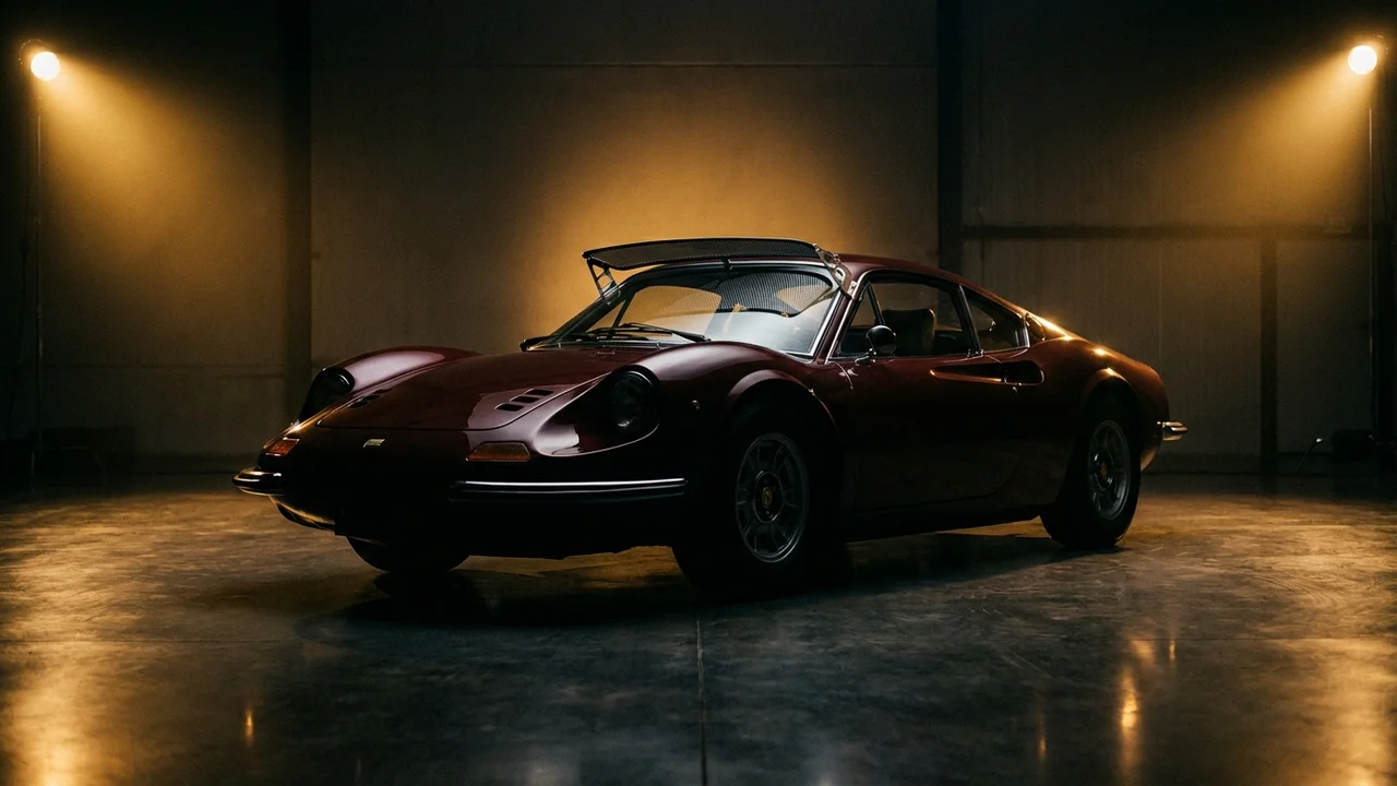 Ferrari Dino 246 GTS Car Windscreen Sunvisor - 1