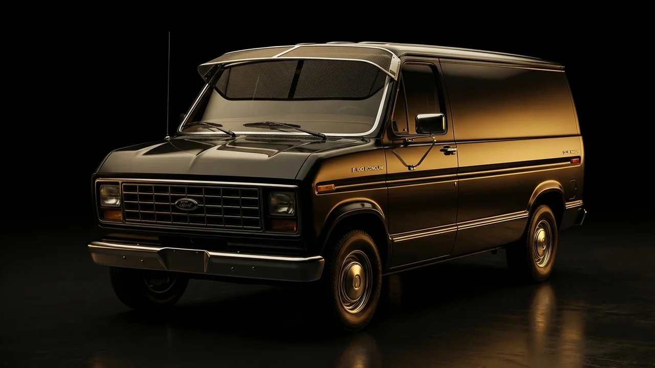 Ford E-100 Econoline Club Wagon Car Windscreen Sunvisor - 1