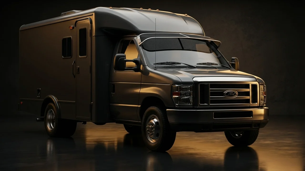 Ford F-53 Motorhome Chassis Car Windscreen Sunvisor - 1