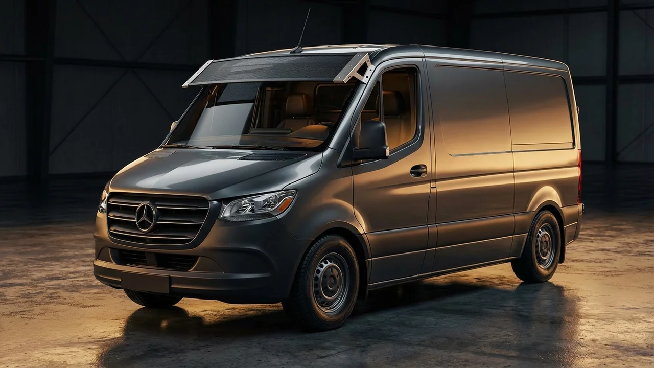 Freightliner XC Lowered Rail Car Windscreen Sunvisor - 1