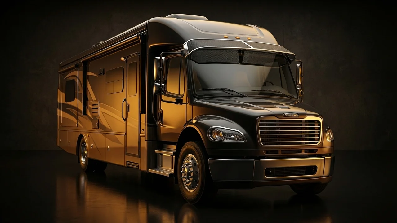 Freightliner XC Straight Rail Car Windscreen Sunvisor - 1