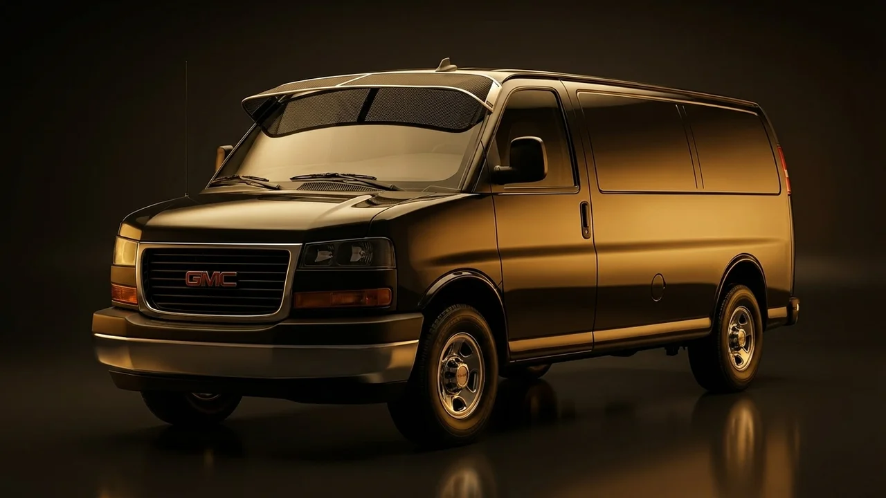 GMC P35/P3500 Van Car Windscreen Sunvisor - 1