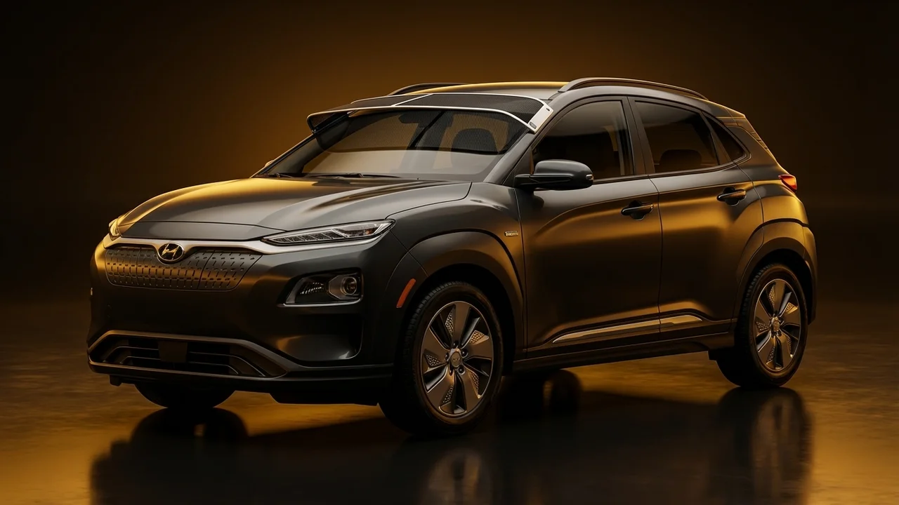 Hyundai Kona Electric Car Windscreen Sunvisor - 1