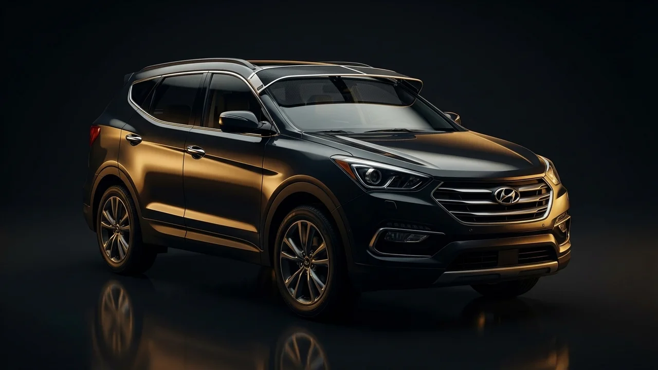 Hyundai Santa Fe Sport Car Windscreen Sunvisor - 1