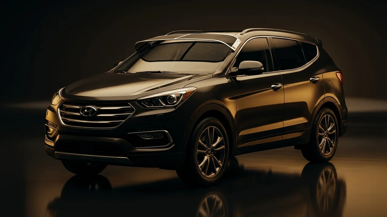 Hyundai Santa Fe XL Car Windscreen Sunvisor - 1