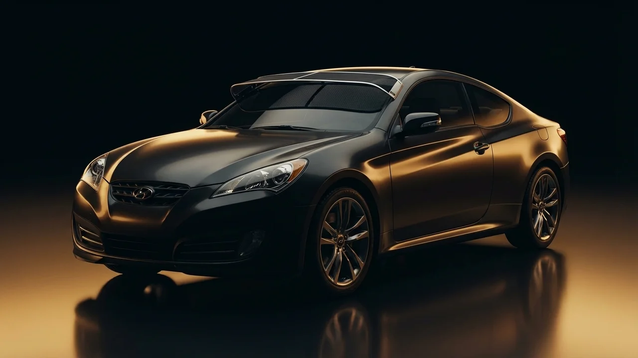 Hyundai Scoupe Car Windscreen Sunvisor - 1