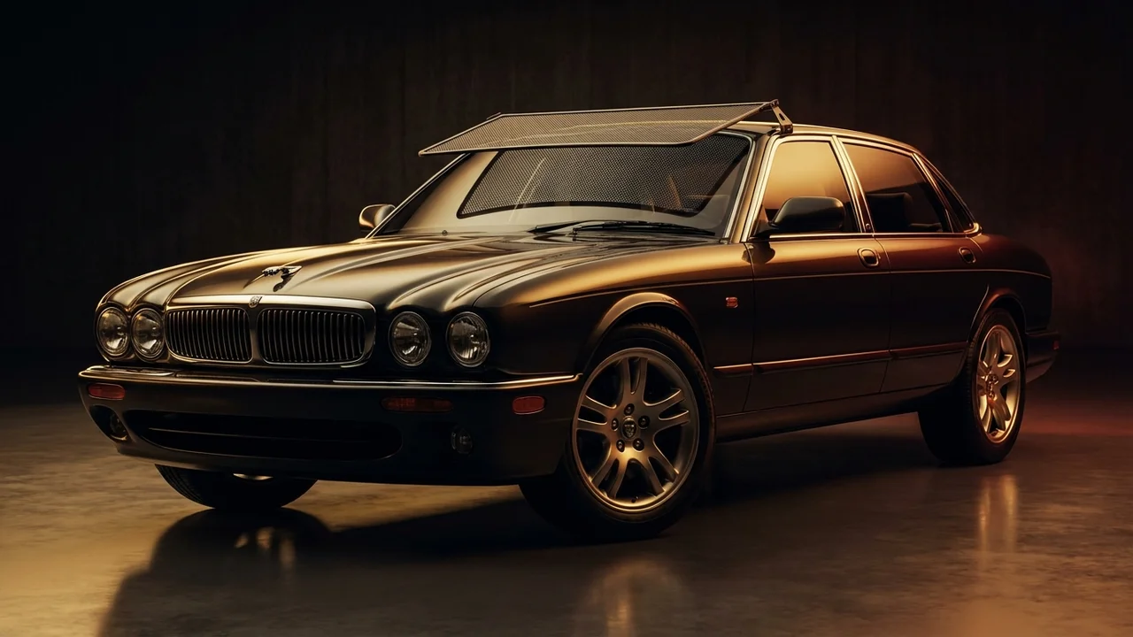 Jaguar Super V8 Car Windscreen Sunvisor - 1