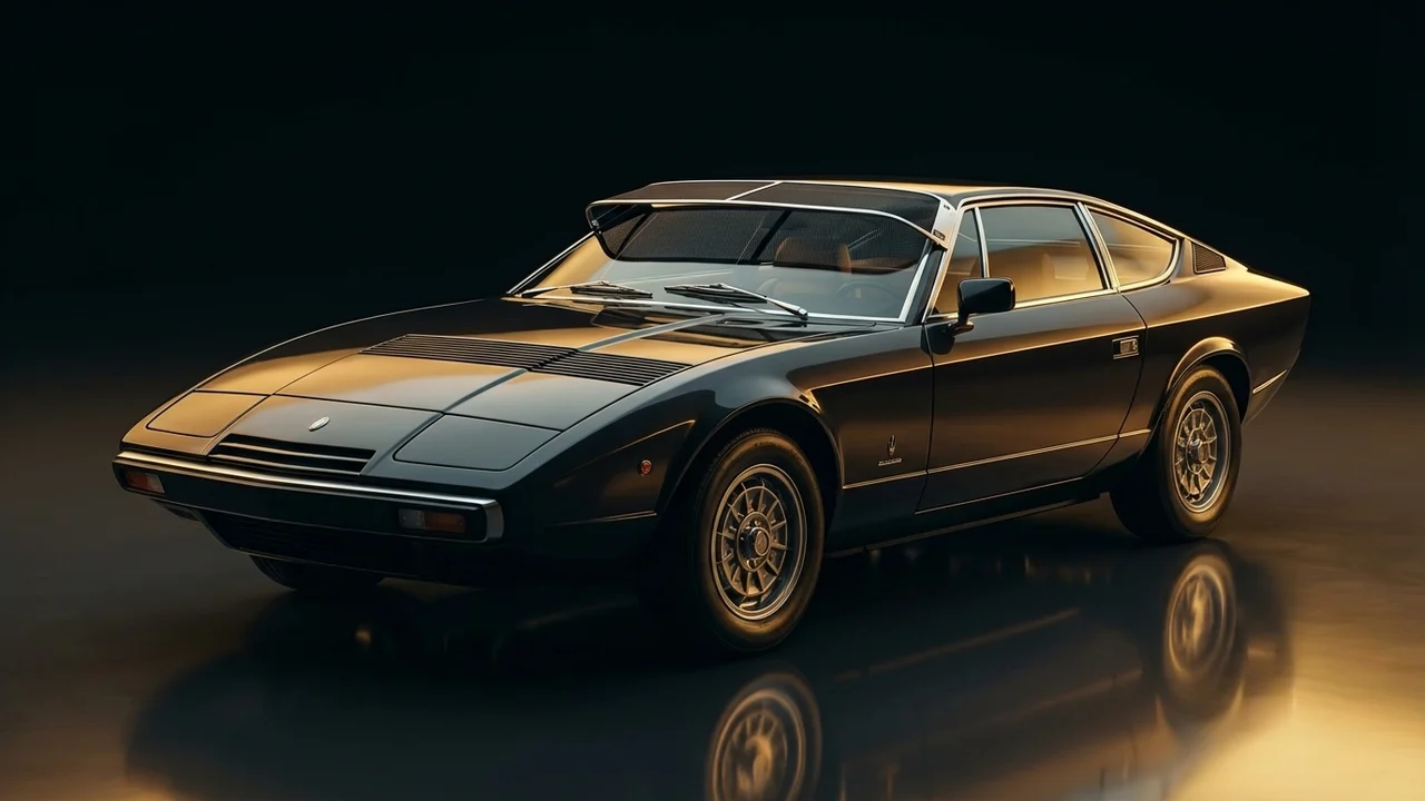 Maserati Khamsin Car Windscreen Sunvisor - 1