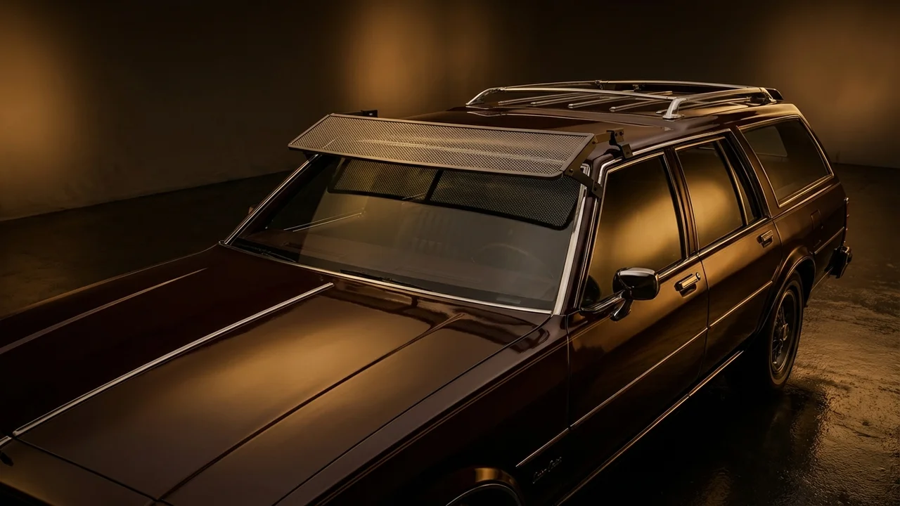 Oldsmobile Custom Cruiser Car Windscreen Sunvisor - 1