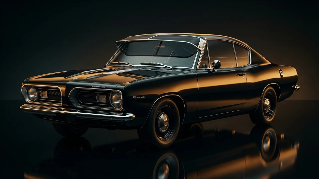 Plymouth Barracuda Car Windscreen Sunvisor - 1