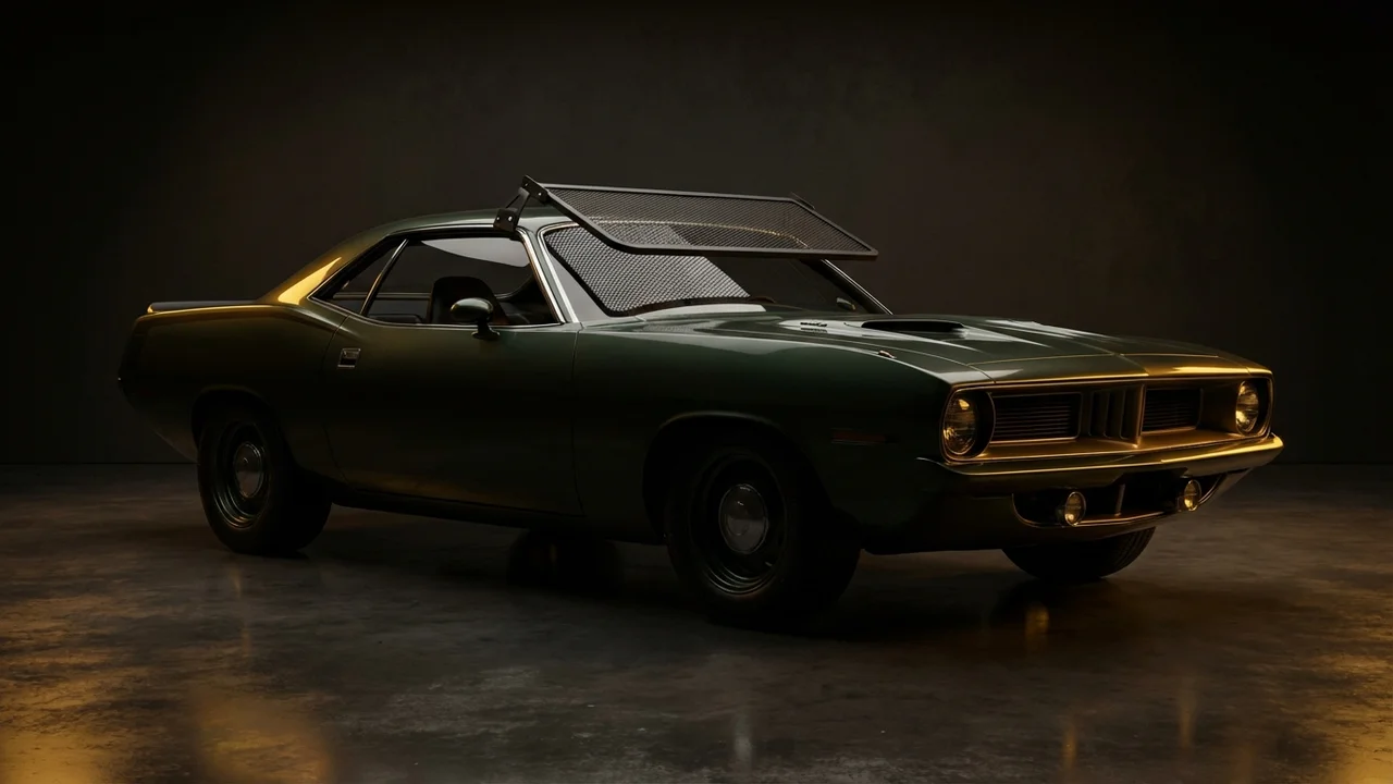 Plymouth Cuda Car Windscreen Sunvisor - 1