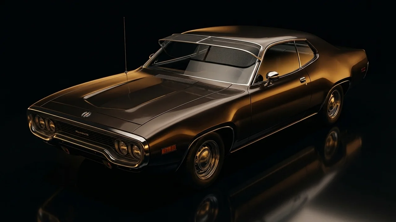 Plymouth Satellite Car Windscreen Sunvisor - 1