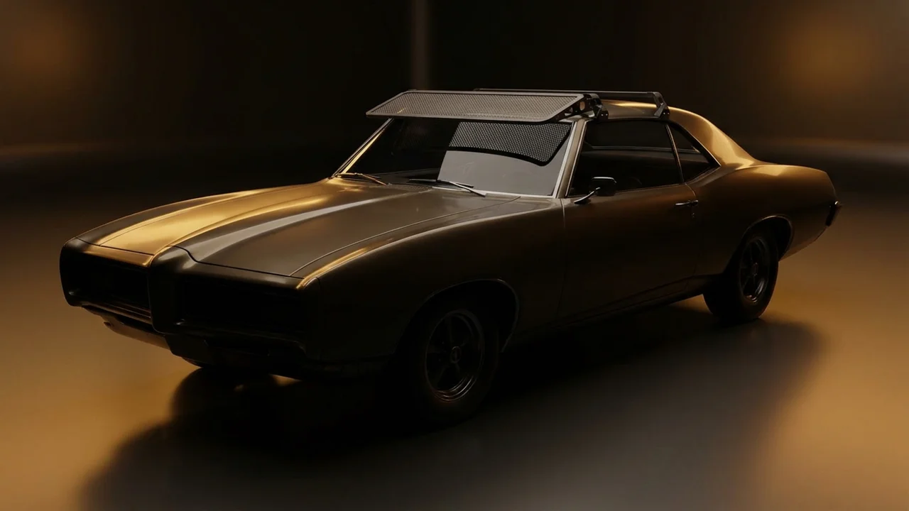 Pontiac Sunburst Car Windscreen Sunvisor - 1