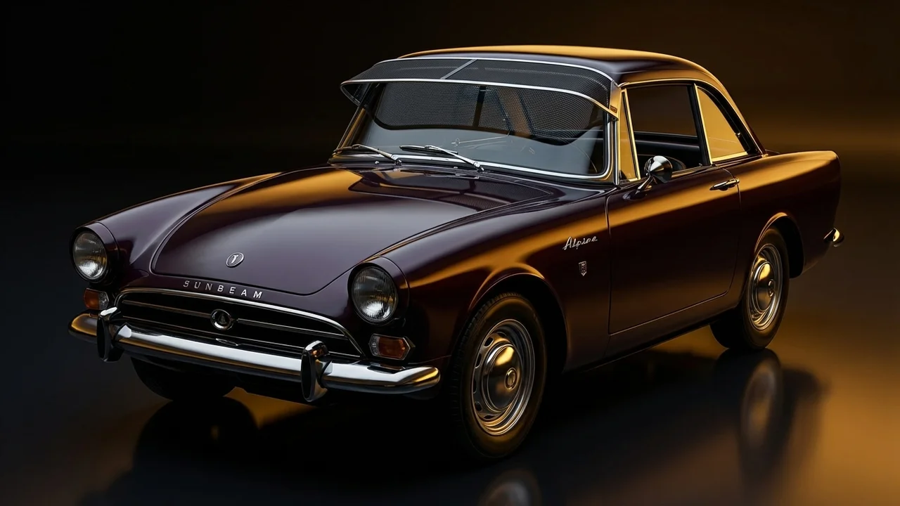 Sunbeam Alpine Car Windscreen Sunvisor - 1