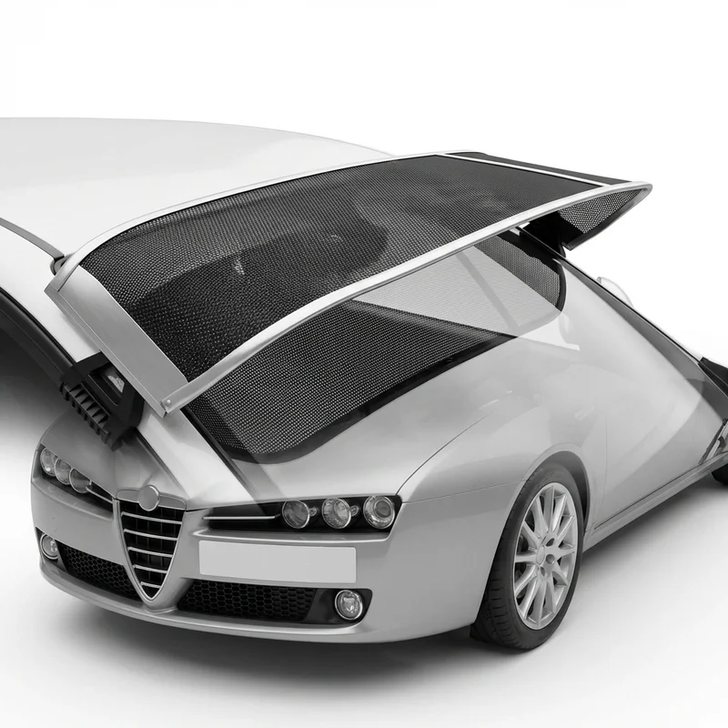 Premium Mesh Windscreen Sunvisor for Alfa Romeo 159 (2007 - 2012) - 1