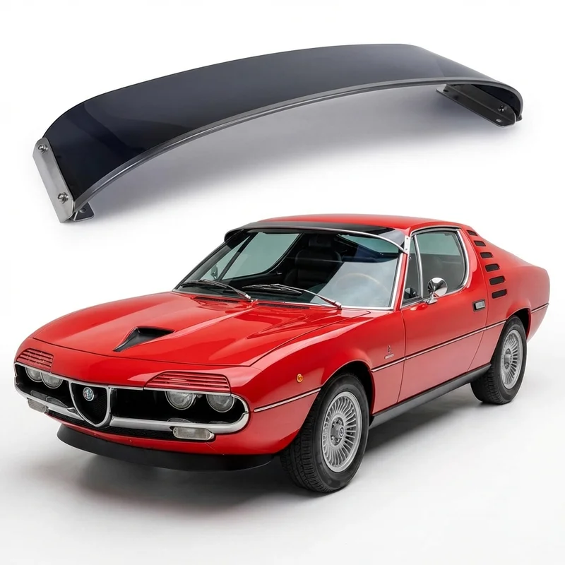 Tinted Acrylic Windscreen Sunvisor for Alfa Romeo Montreal (1971 - 1975) - 1