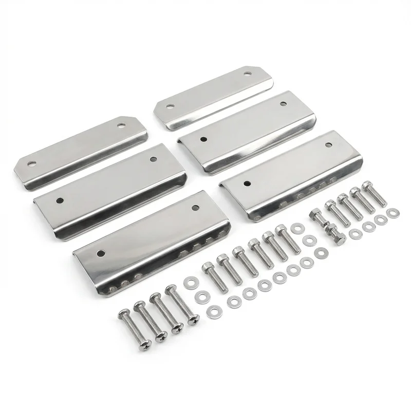 Stainless Steel Mounting Bracket Kit for AM General Hummer H2 (2003 - 2009) - 1
