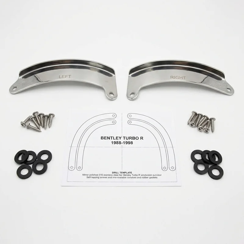 Stainless Steel Mounting Bracket Kit for Bentley Turbo R (1988 - 1998) - 1