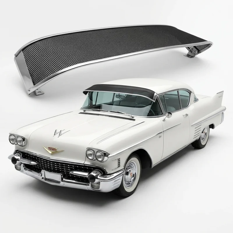 Premium Mesh Windscreen Sunvisor for Cadillac Series 70 Fleetwood Eldorado (1958 - 1958) - 1