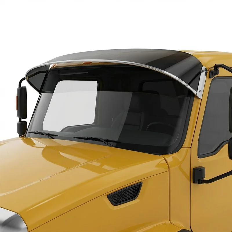 Tinted Acrylic Windscreen Sunvisor for Caterpillar CT680 (2016 - 2017) - 1