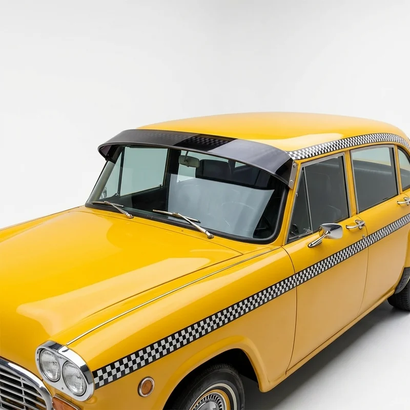 Tinted Acrylic Windscreen Sunvisor for Checker Taxicab (1970 - 1974) - 1