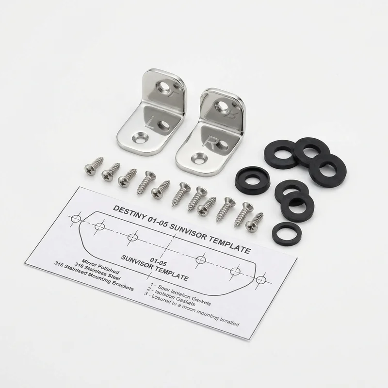 Stainless Steel Mounting Bracket Kit for Chinook Motor Coach Destiny (2001 - 2005) - 1