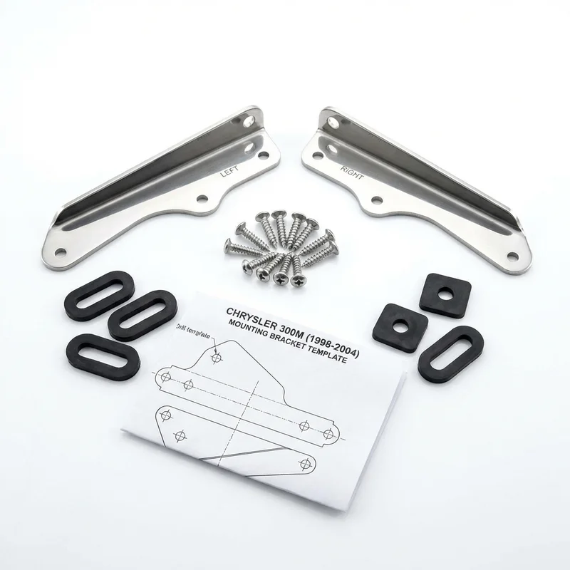 Stainless Steel Mounting Bracket Kit for Chrysler 300M (1998 - 2004) - 1