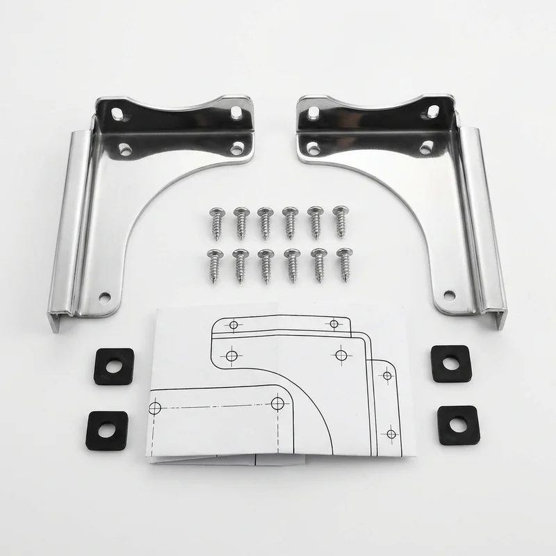 Stainless Steel Mounting Bracket Kit for Citroen D Special (1970 - 1972) - 1
