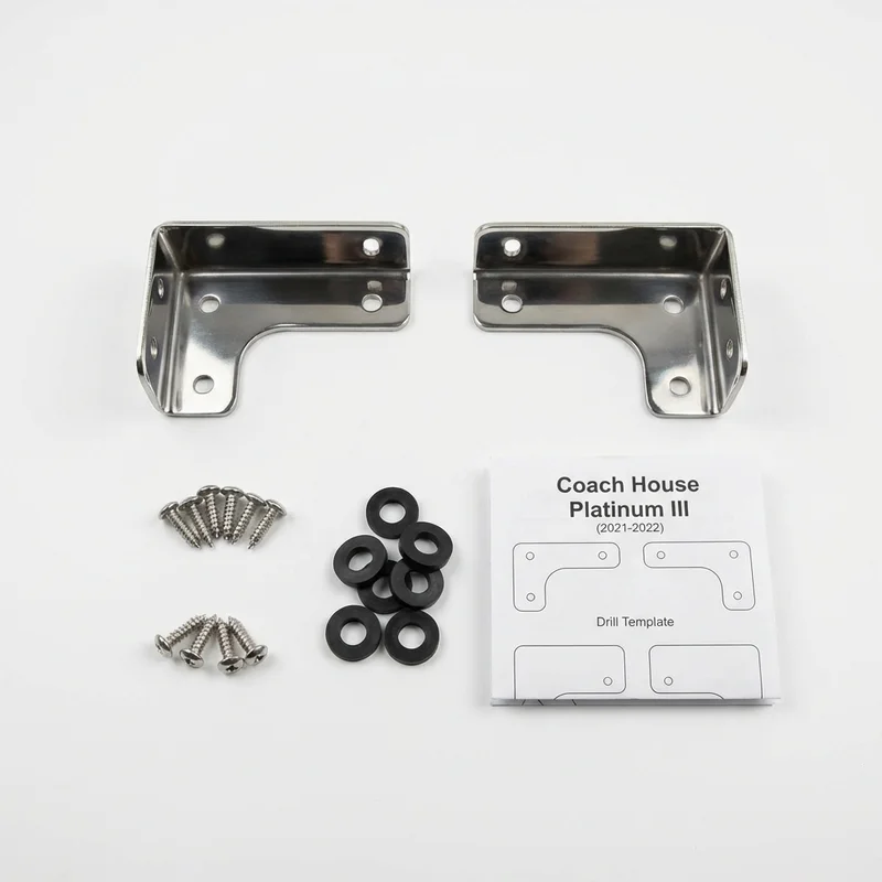 Stainless Steel Mounting Bracket Kit for Coach House Platinum III (2021 - 2022) - 1