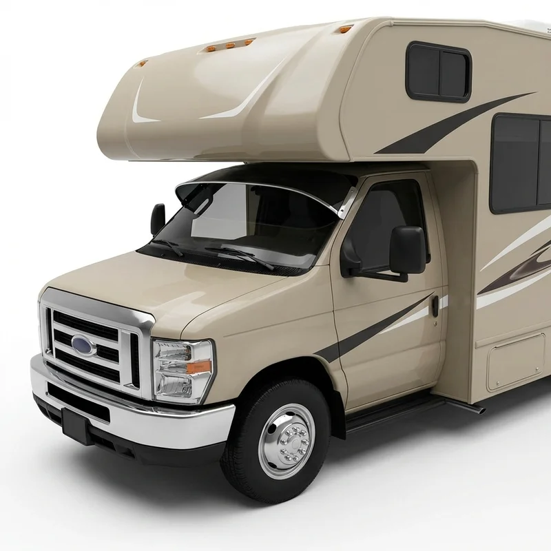 Tinted Acrylic Windscreen Sunvisor for Coachmen Leprechaun (2019 - 2021) - 1