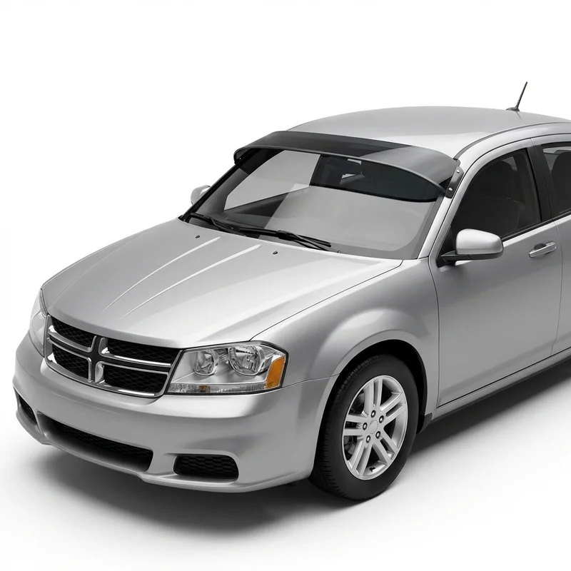 Tinted Acrylic Windscreen Sunvisor for Dodge Avenger (1995 - 2014) - 1