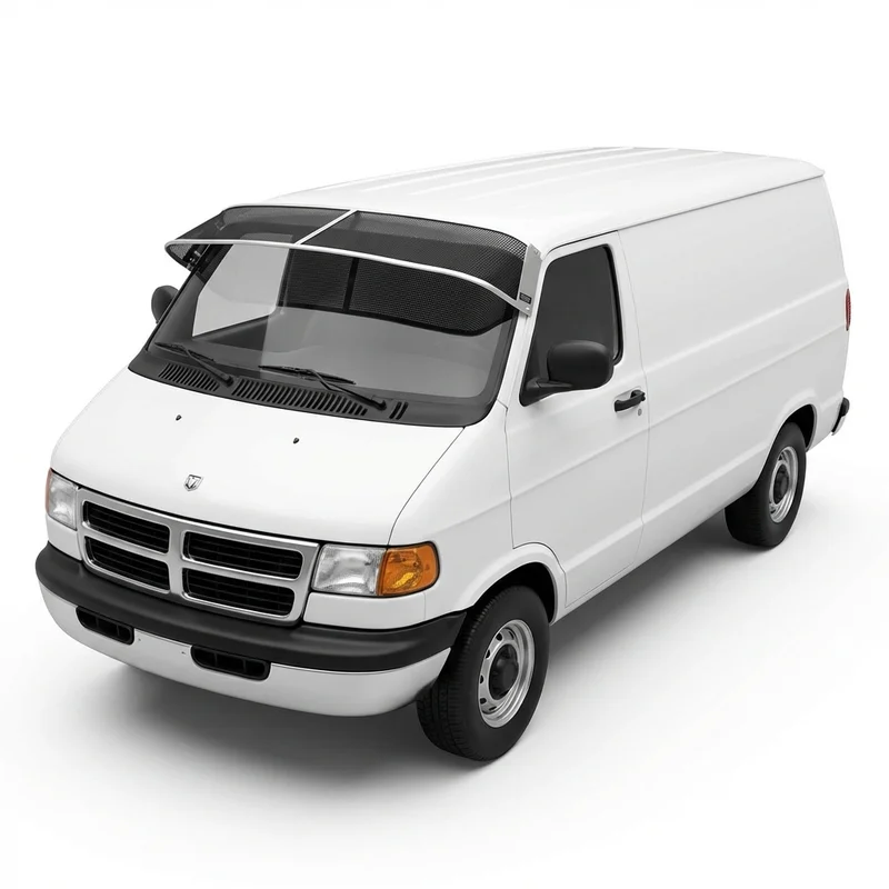 Premium Mesh Windscreen Sunvisor for Dodge B1500 (1995 - 1998) - 1