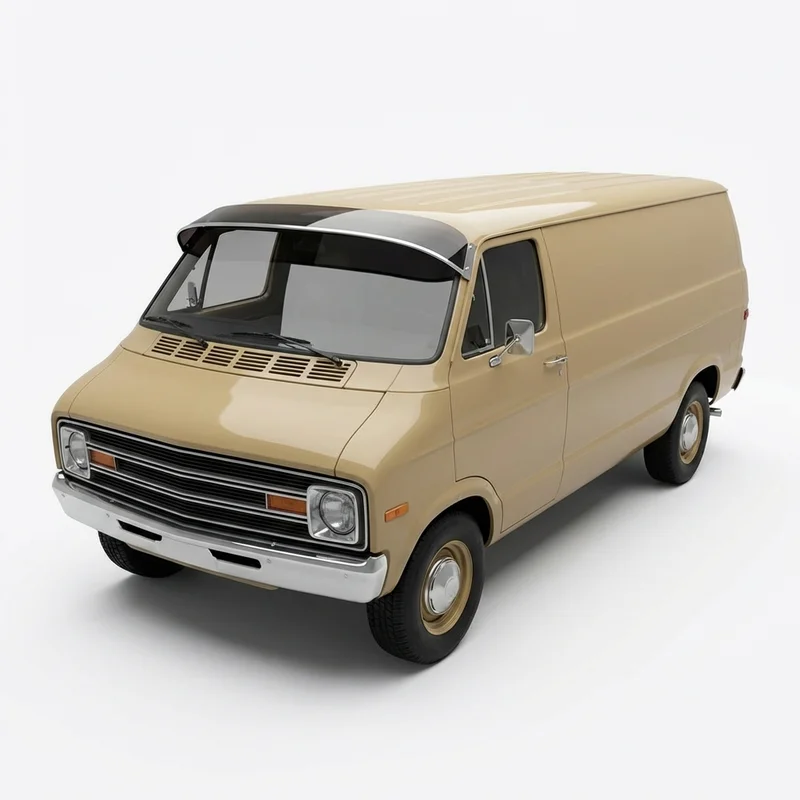 Tinted Acrylic Windscreen Sunvisor for Dodge B300 Van (1971 - 1974) - 1