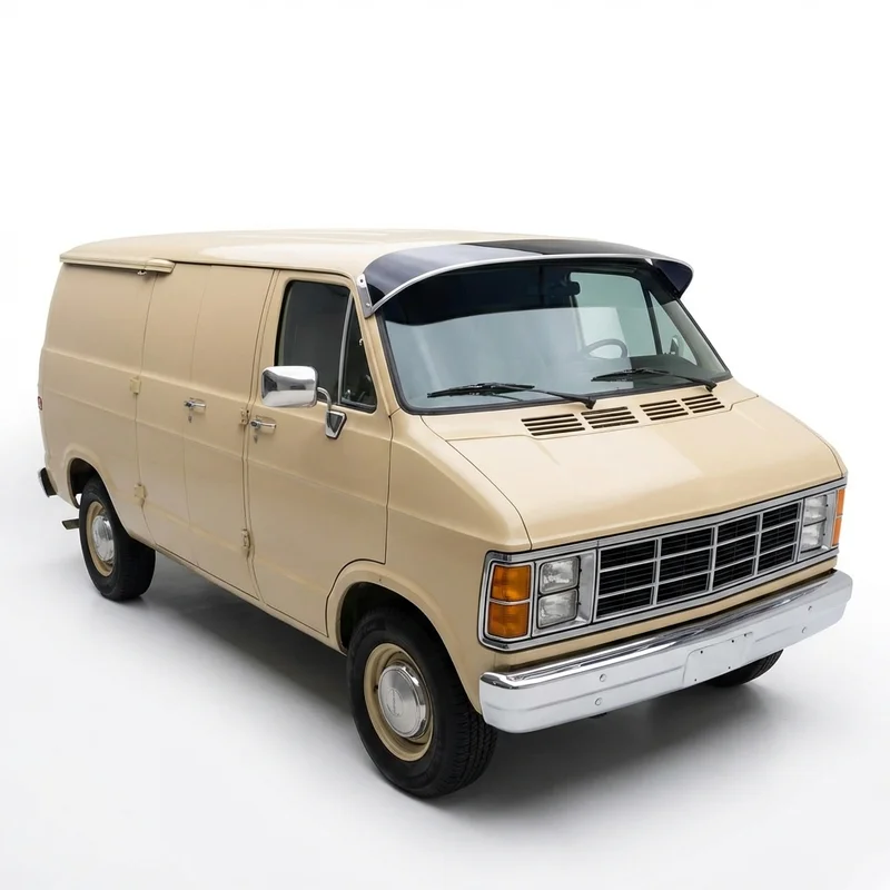 Tinted Acrylic Windscreen Sunvisor for Dodge B350 (1981 - 1994) - 1