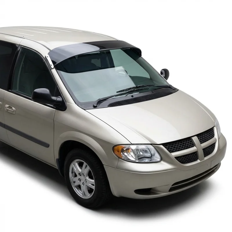 Tinted Acrylic Windscreen Sunvisor for Dodge Caravan (1984 - 2007) - 1