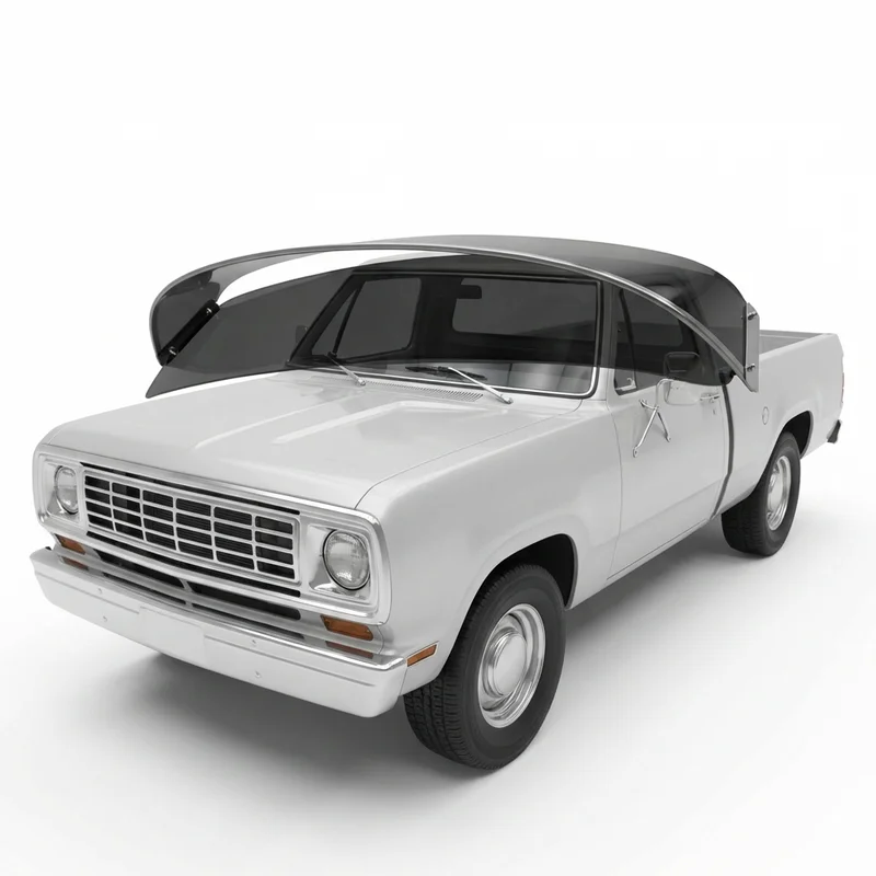 Tinted Acrylic Windscreen Sunvisor for Dodge D200 Pickup (1969 - 1974) - 1