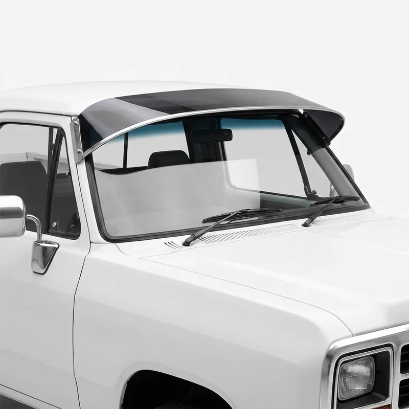 Tinted Acrylic Windscreen Sunvisor for Dodge D250 (1981 - 1993) - 1