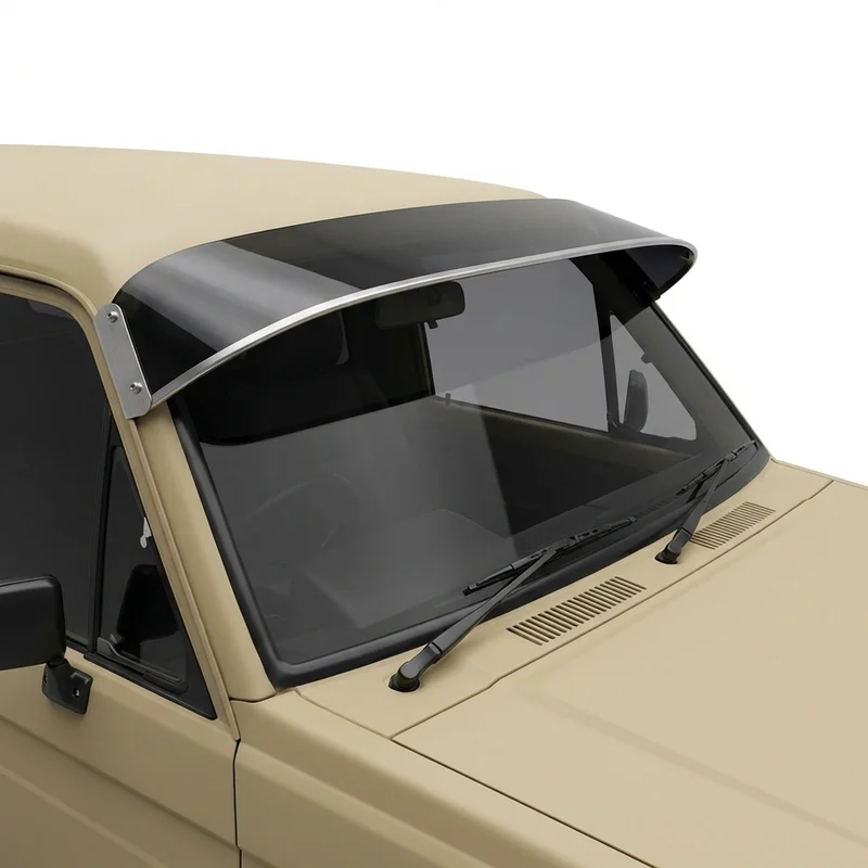 Tinted Acrylic Windscreen Sunvisor for Dodge Power Ram 50 (1983 - 1986) - 1