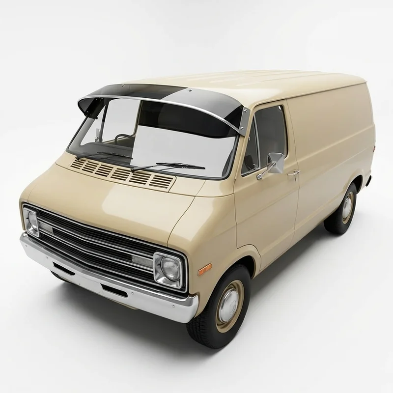 Tinted Acrylic Windscreen Sunvisor for Dodge R300 (1974 - 1974) - 1