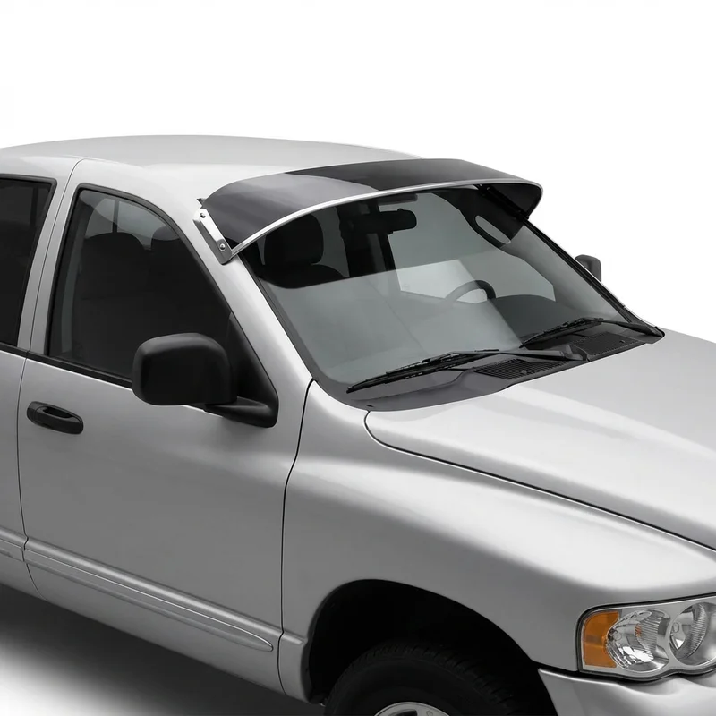 Tinted Acrylic Windscreen Sunvisor for Dodge Ram 1500 (1994 - 2010) - 1