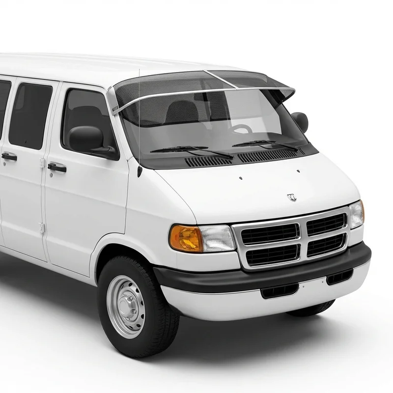 Premium Mesh Windscreen Sunvisor for Dodge Van 1000 (2008 - 2009) - 1